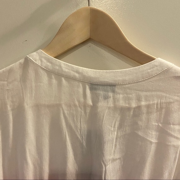 NWT torrid Lightweight Baby Doll Burgundy Dip Dye Tunic with Shirred Hem - Picture 12 of 12